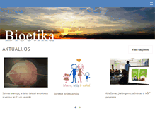 Tablet Screenshot of bioetika.lt