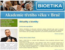 Tablet Screenshot of bioetika.cz